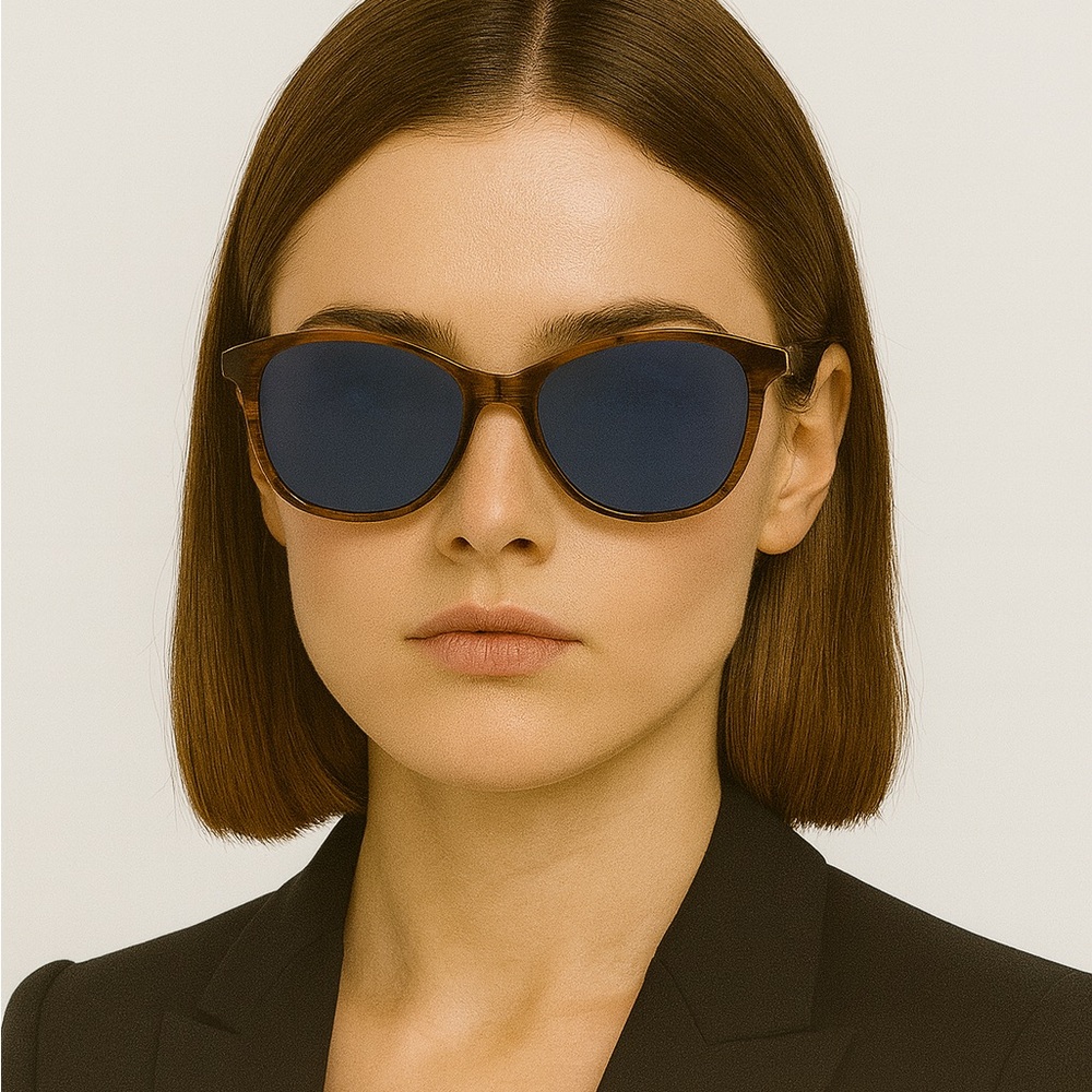 GIVENCHY LIGHT HAVANA/BLUE SUNGLASSES GV 7198/S
